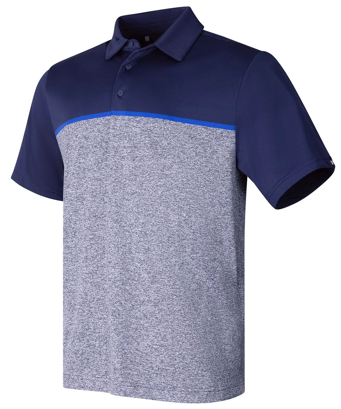 Under Armour Golf Playoff 30 Stripe Polo Lb Edge Lit UG003 - Midnight Navy Royal Midnight Navy - Customisable Polos