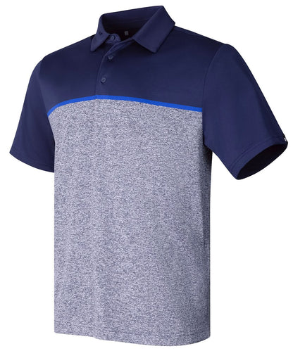 Under Armour Golf Playoff 30 Stripe Polo Lb Edge Lit UG003 - Midnight Navy Royal Midnight Navy - Customisable Polos