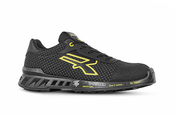 Upower Upower Matt Light Safety Shoes Esd - Black - Customisable Safety Trainers