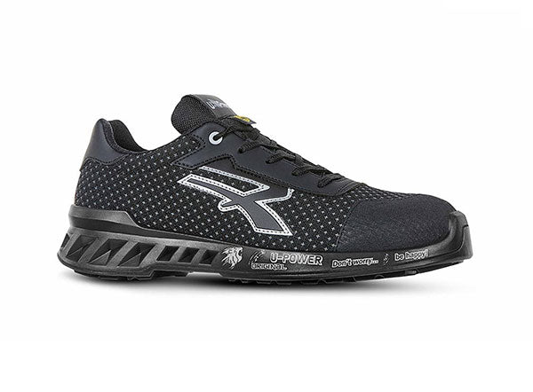 Upower Upower Logan Light Safety Shoes Esd - Black - Customisable Safety Trainers