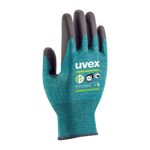 Uvex Uvex Bamboo Twinflex Xg D Glove - Green - Customisable Cut Resistant