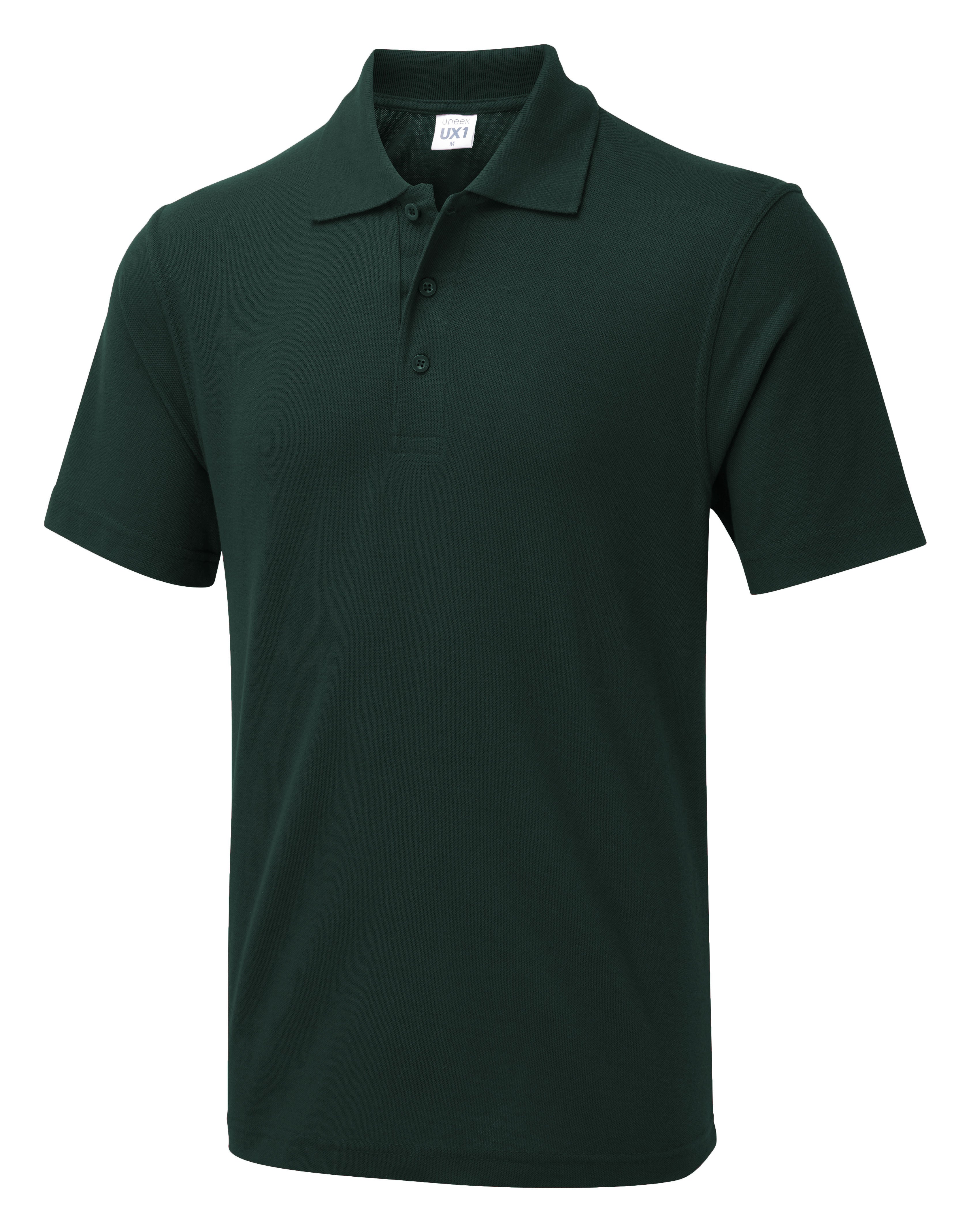 The UX Polo - UX1 - Bottle Green - Customisable Polos