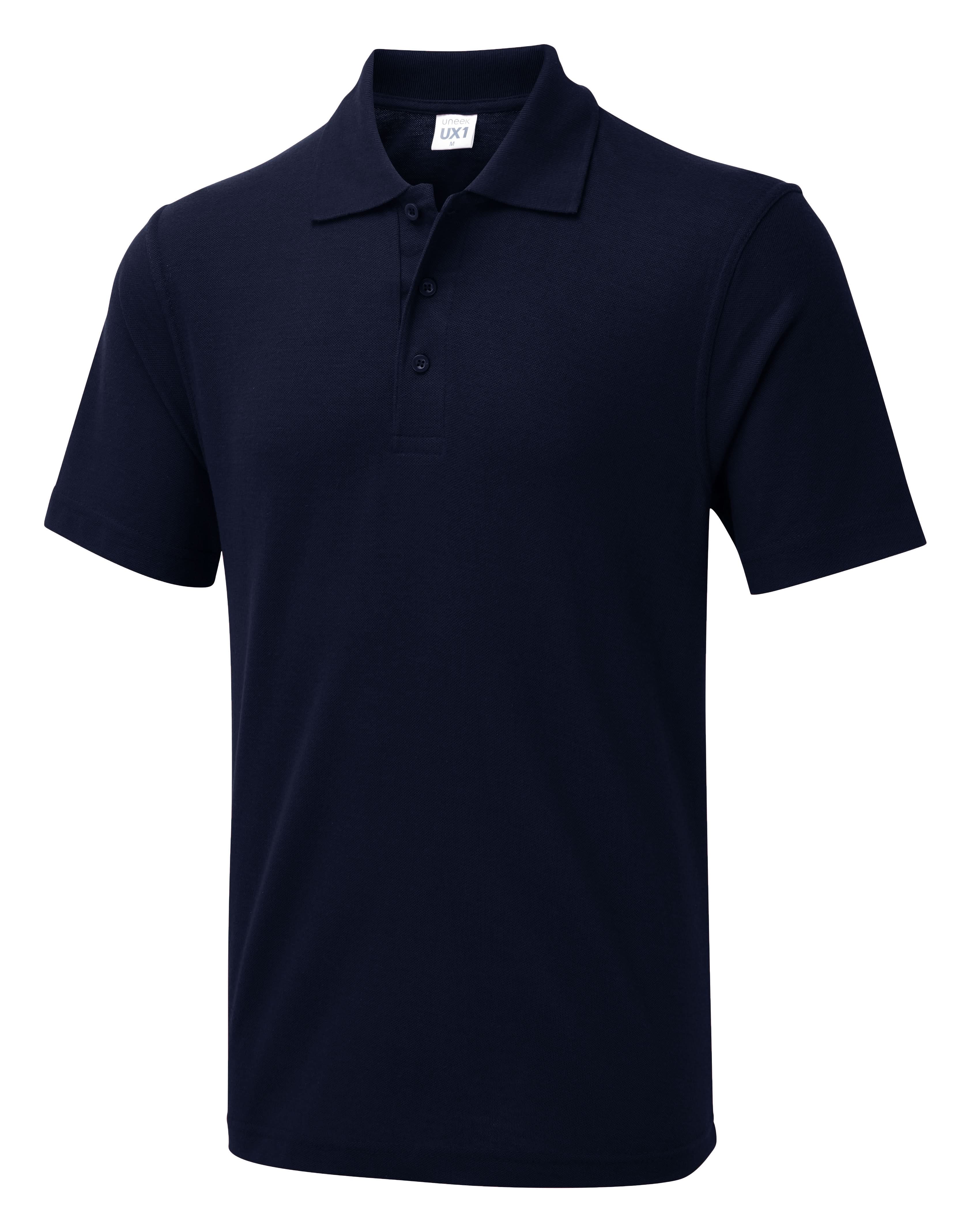 Uneek The Ux Polo UX1 - Navy - Customisable Polos