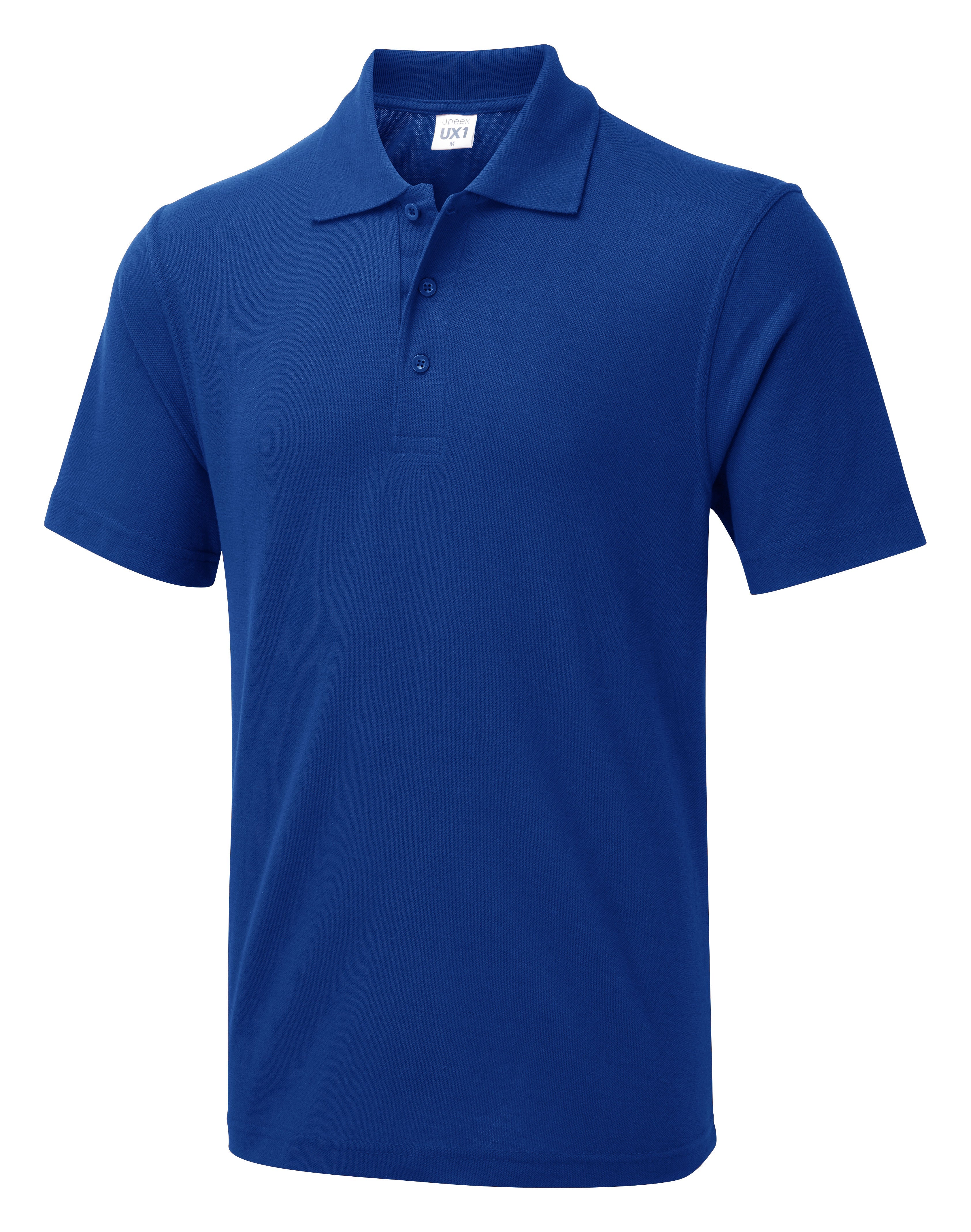 The UX Polo - UX1 - Royal - Customisable Polos