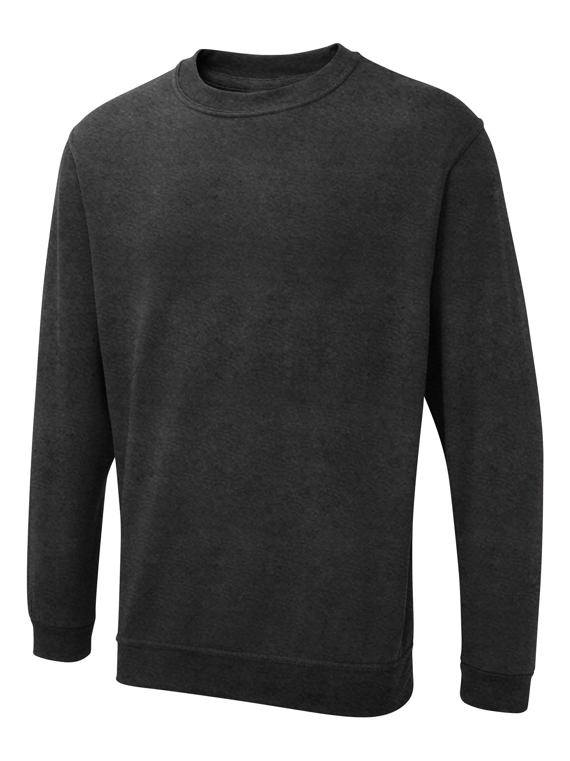 Uneek The Ux Sweatshirt Charcoal UX3 - Charcoal - Customisable Sweatshirts
