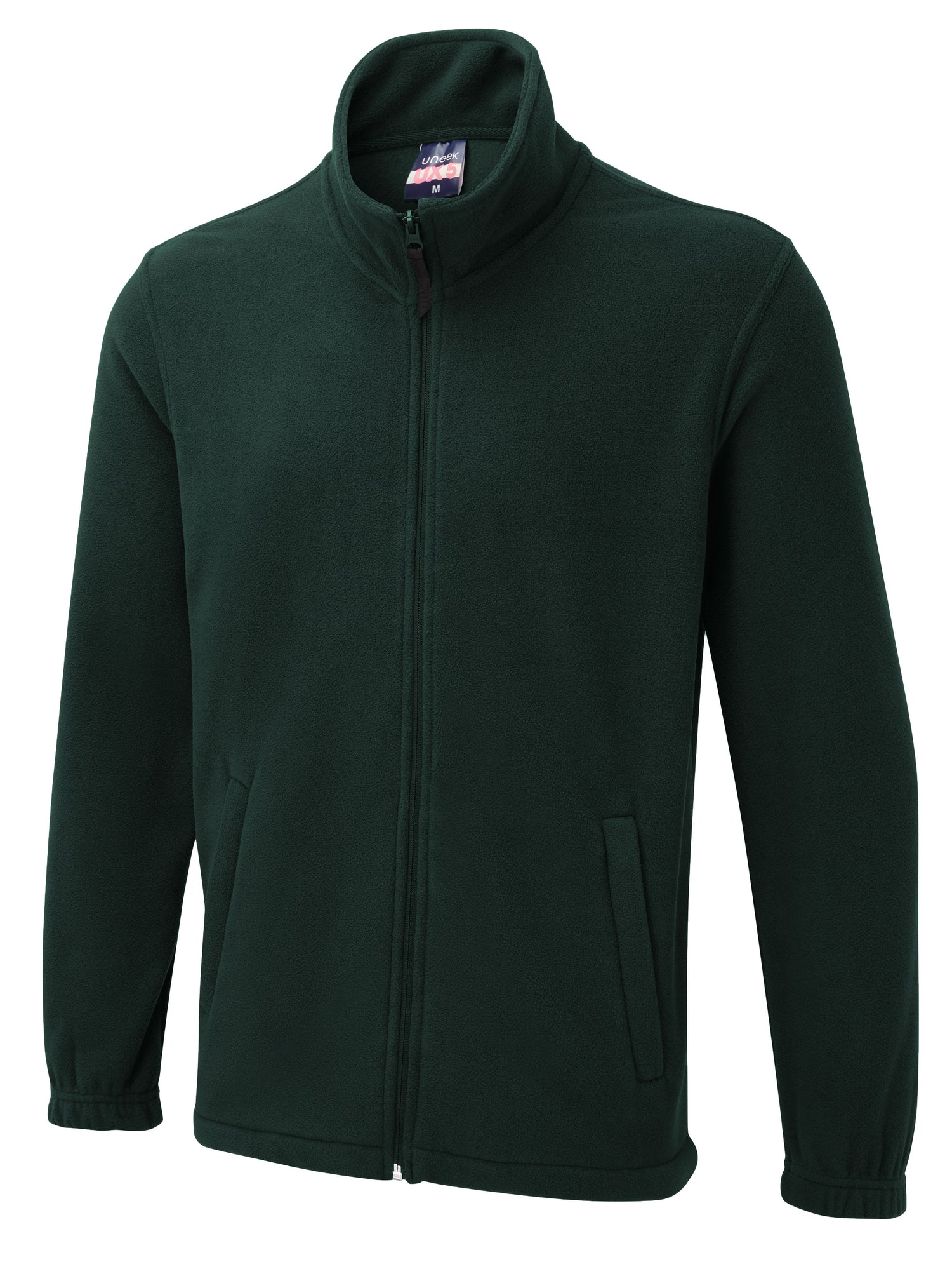 The UX Full Zip Fleece - UX5 - Bottle Green - Customisable Jacket