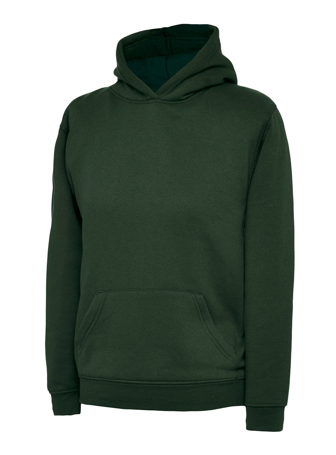 The UX Children’s Hooded Sweatshirt - UX8 - Bottle Green - Customisable Sweatshirts