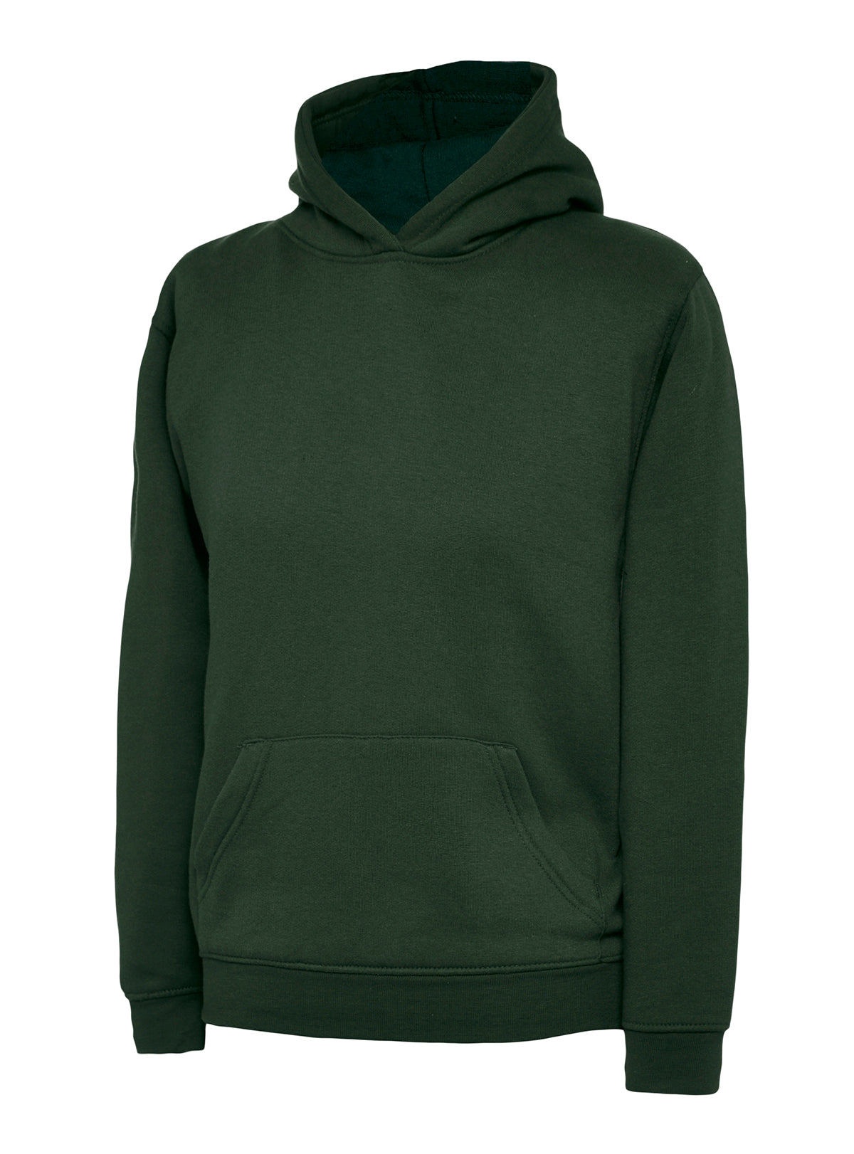 The UX Children’s Hooded Sweatshirt - UX8 - Bottle Green - Customisable Sweatshirts
