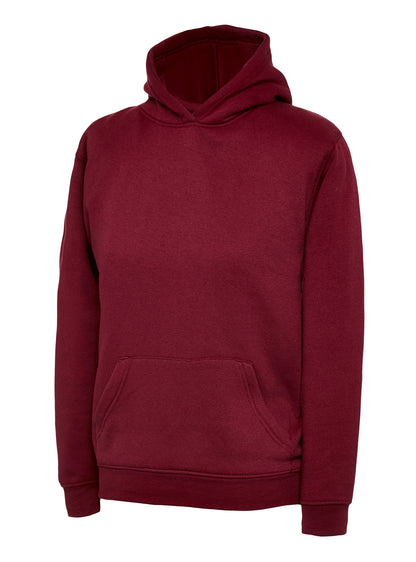 The UX Children’s Hooded Sweatshirt - UX8 - Maroon - Customisable Sweatshirts