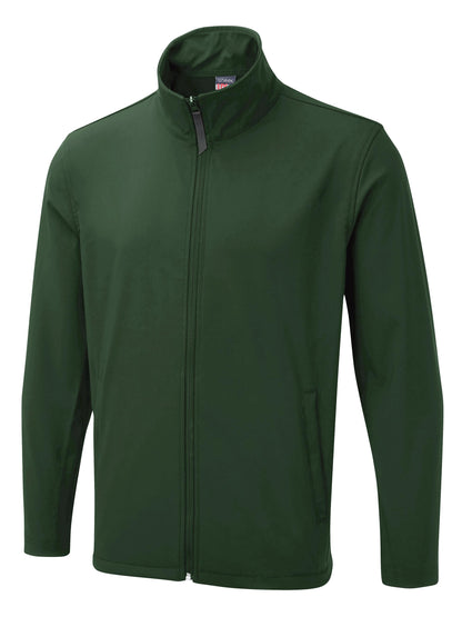 The UX Printable Soft Shell Jacket - UX10 - Bottle Green - Customisable Jacket