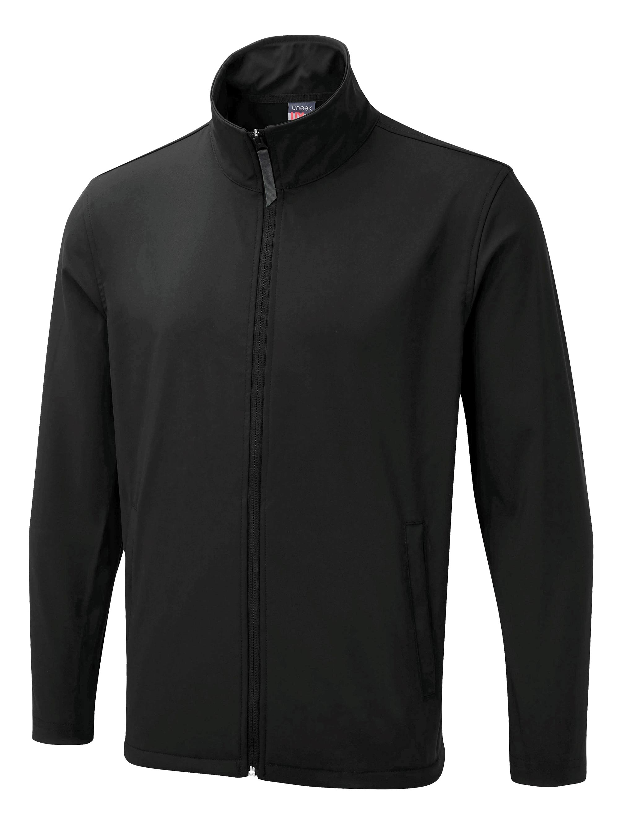 The UX Printable Soft Shell Jacket - UX10 - Black - Customisable Jacket