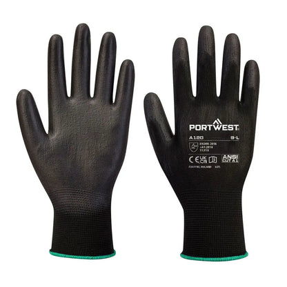 Vending Pu Palm (288 Pairs) Vb120 - Black L - Customisable General Handling Gloves
