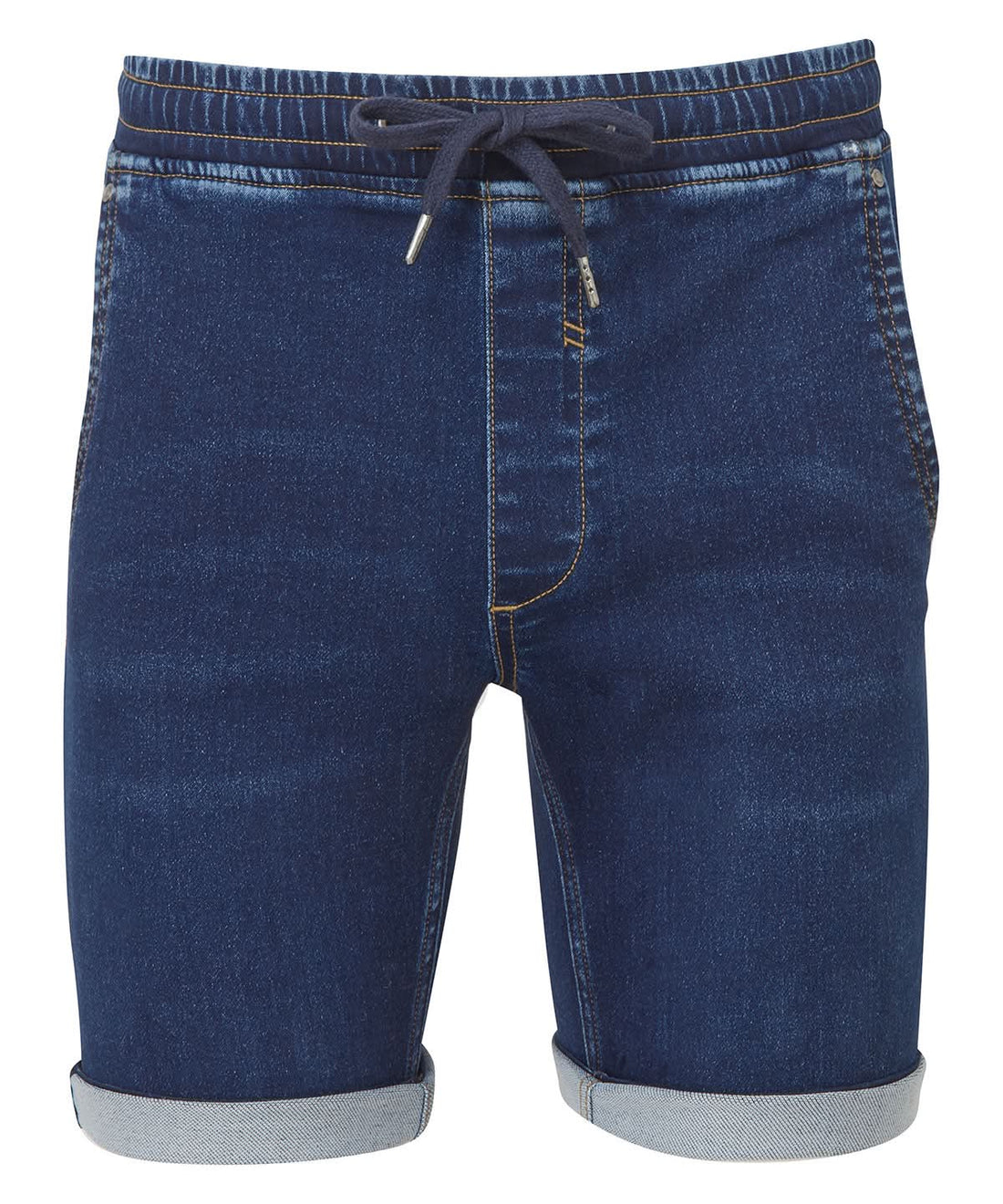 Wombat Mens Denim Drawstring Shorts WB907 - Blue - Customisable Shorts