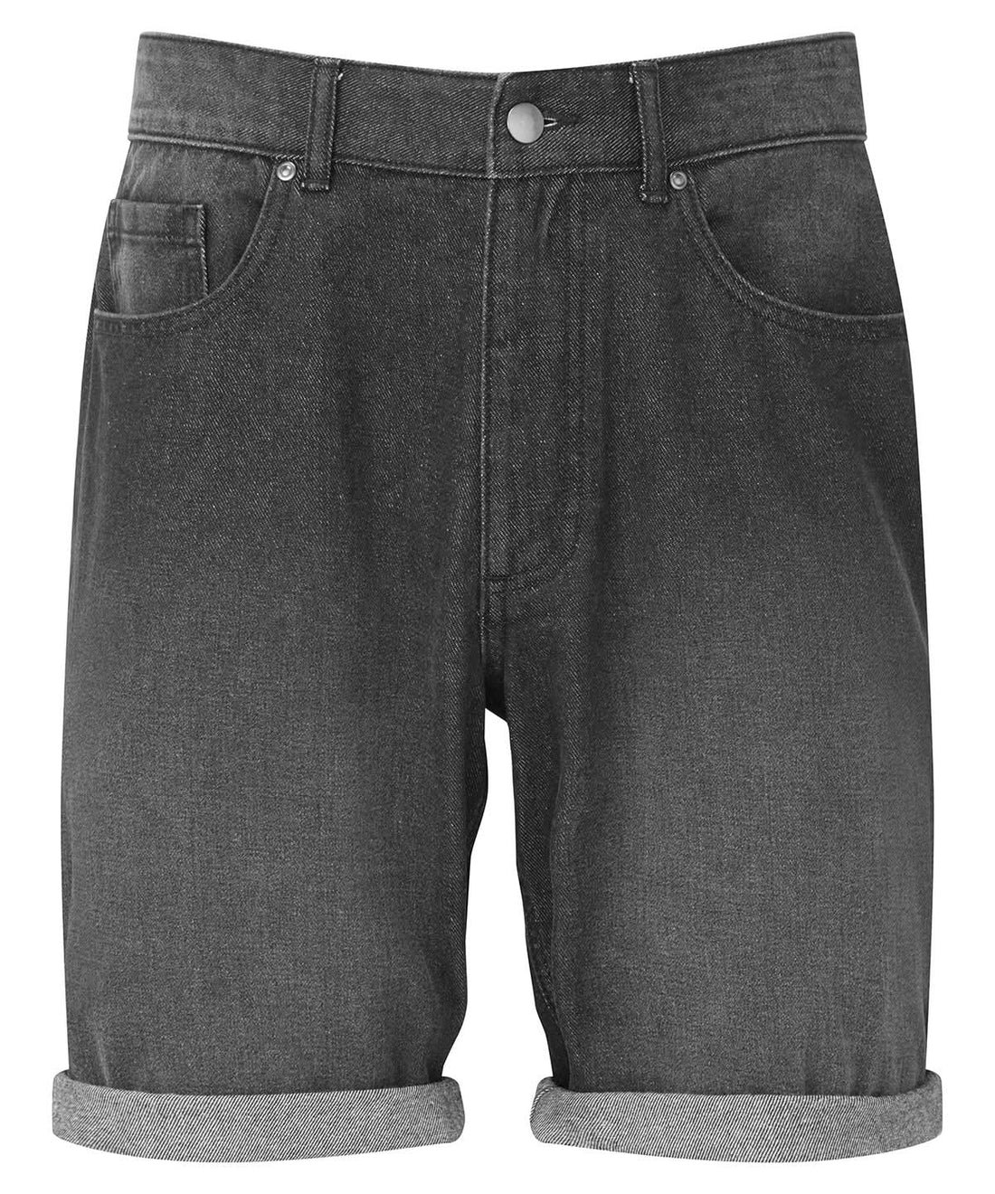 Wombat Mens Denim Shorts WB908 - Black Denim - Customisable Shorts