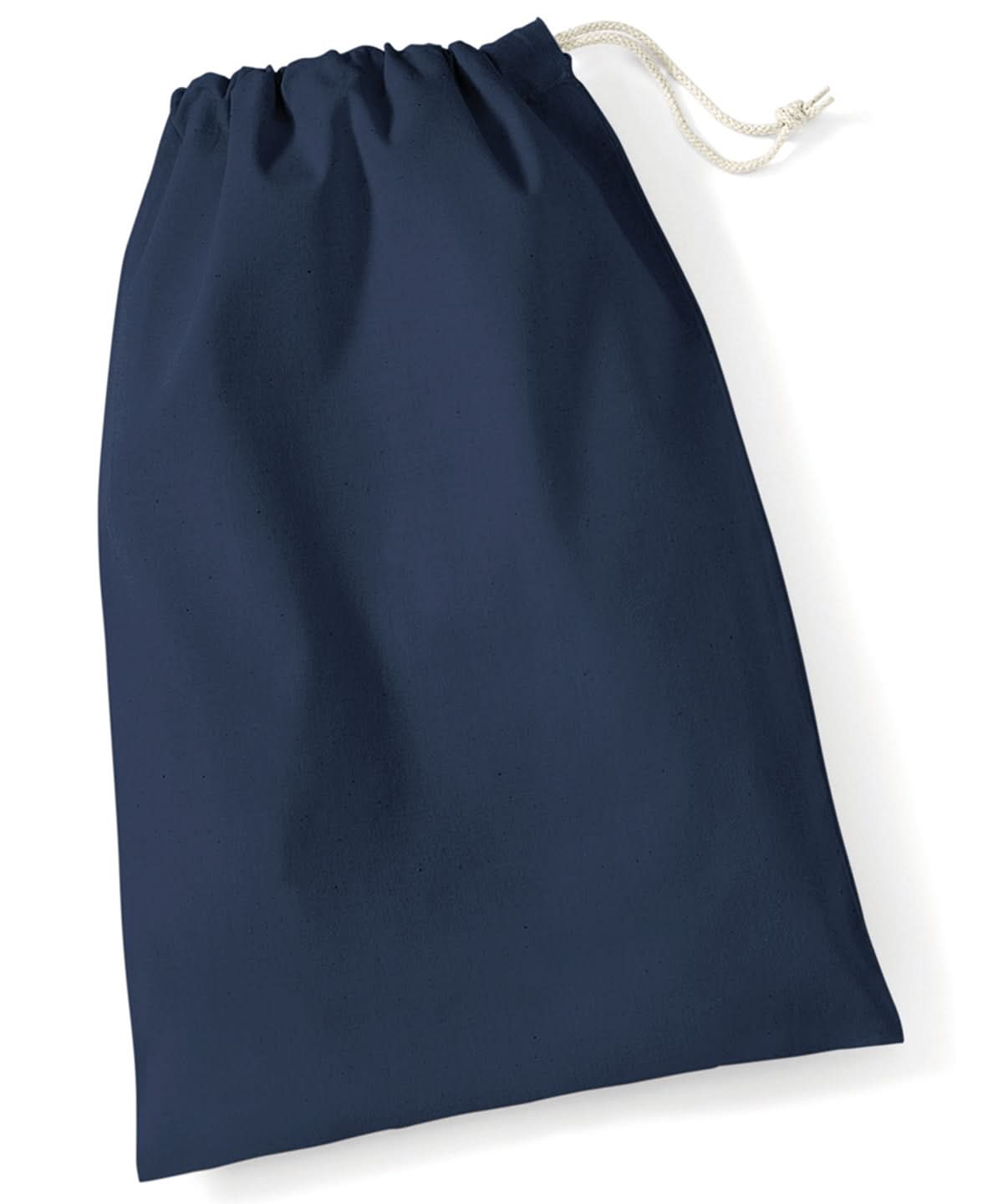 Westford Mill Cotton Stuff Bag WM115 - Navy - Customisable Bags