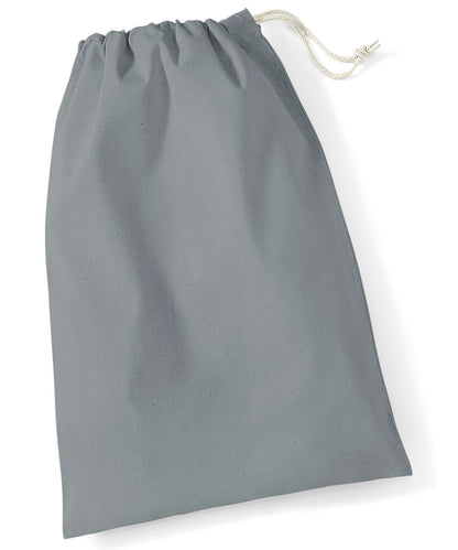 Westford Mill Cotton Stuff Bag WM115 - Pure Grey - Customisable Bags