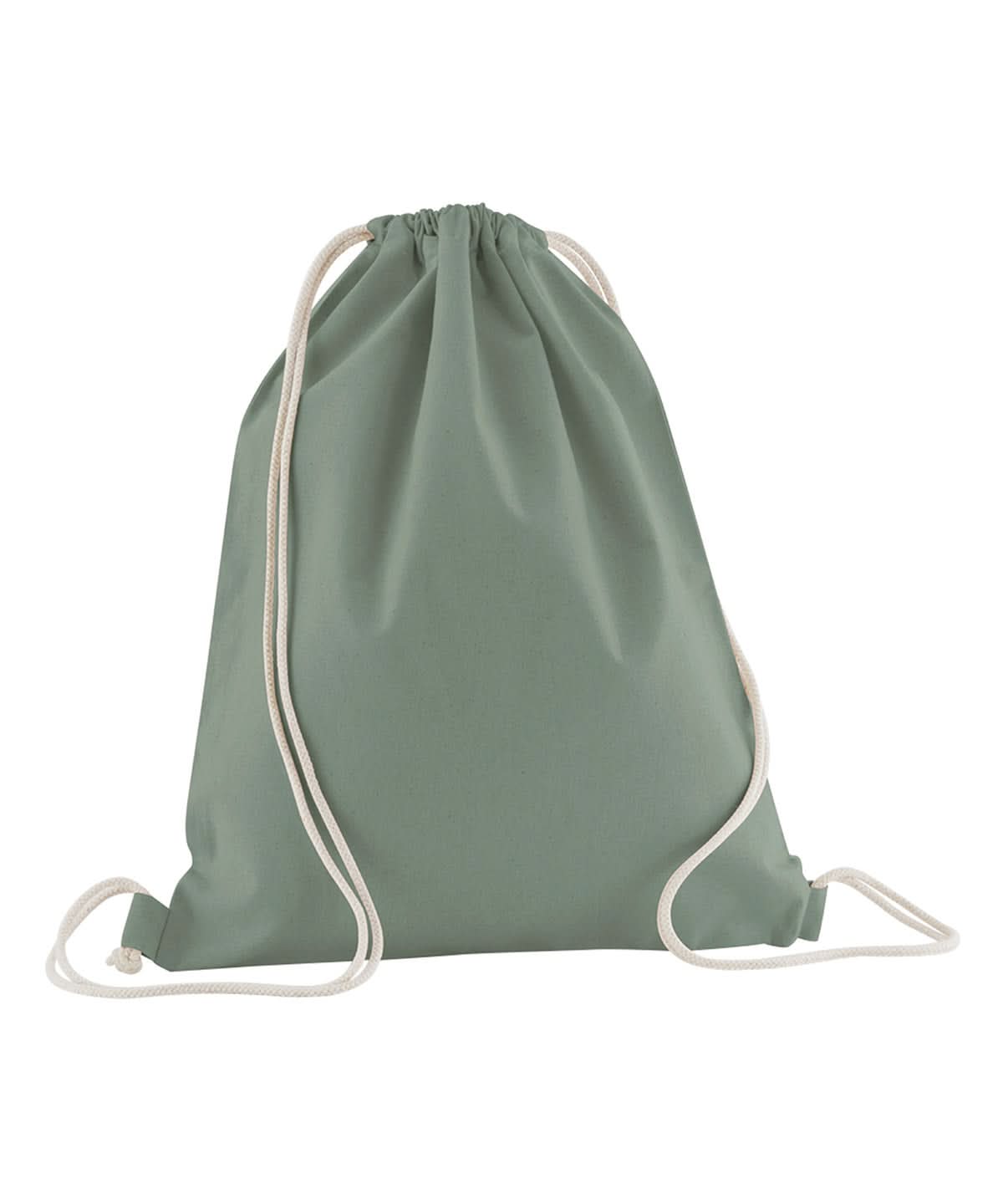 Westford Mill Organic Cotton Inco Gym Sac WM160 - Dusty Green One size - Customisable Bags