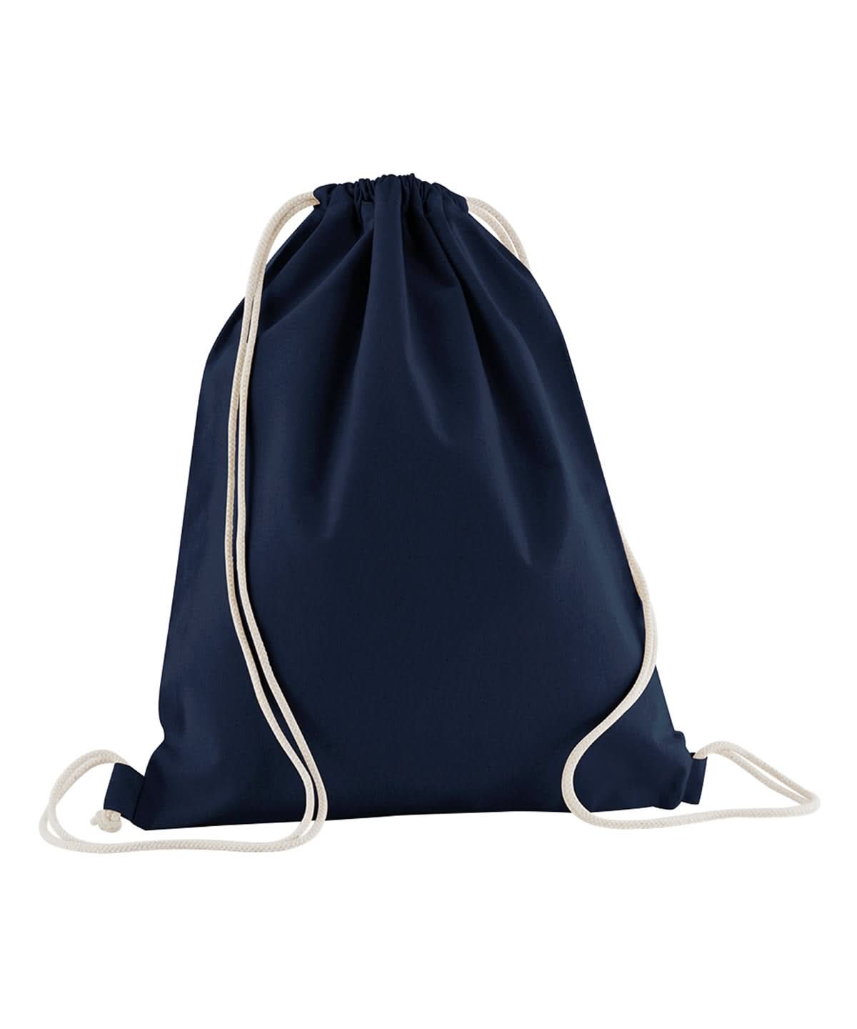 Westford Mill Organic Cotton Inco Gym Sac WM160 - French Navy One size - Customisable Bags