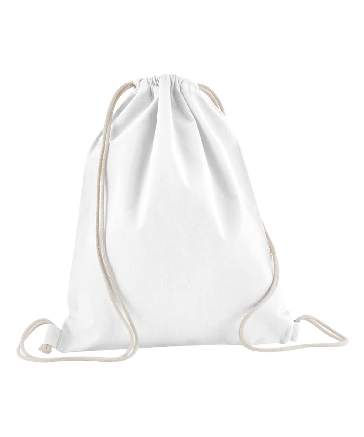 Westford Mill Organic Cotton Inco Gym Sac WM160 - White One size - Customisable Bags