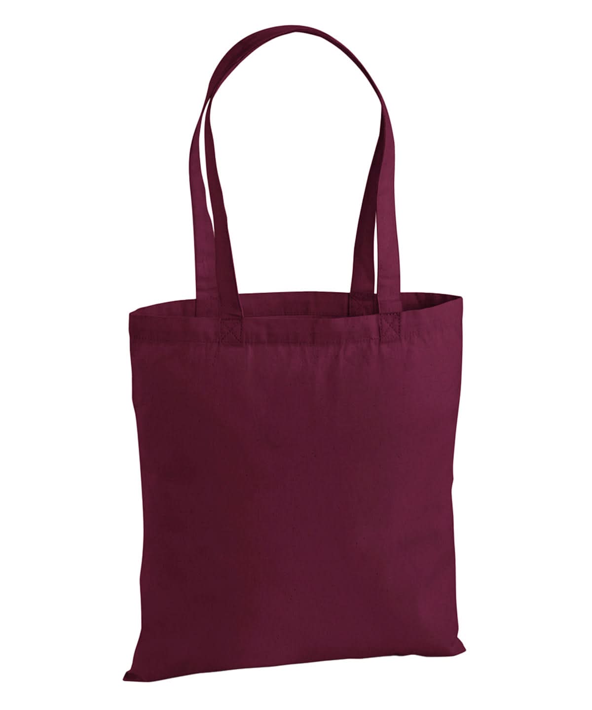 Westford Mill Premium Cotton Tote WM201 - Burgundy One size - Customisable Bags
