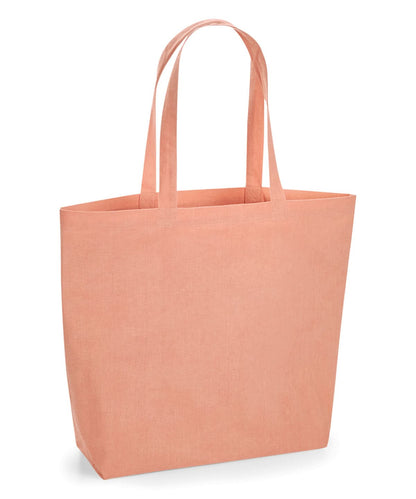 Westford Mill Organic Natural Dyed Maxi Bag For Life WM285 - Pomegranate Rose One Size - Customisable Bags