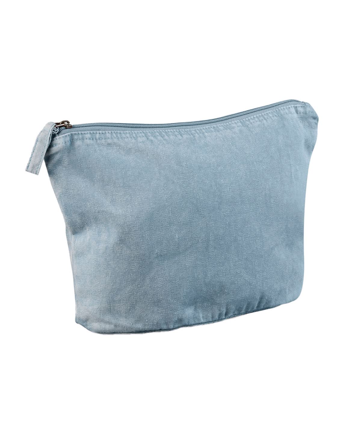 Westford Mill Garment Dyed Accessory Bag WM340 - Vintage Light Blue One Size - Customisable Bags