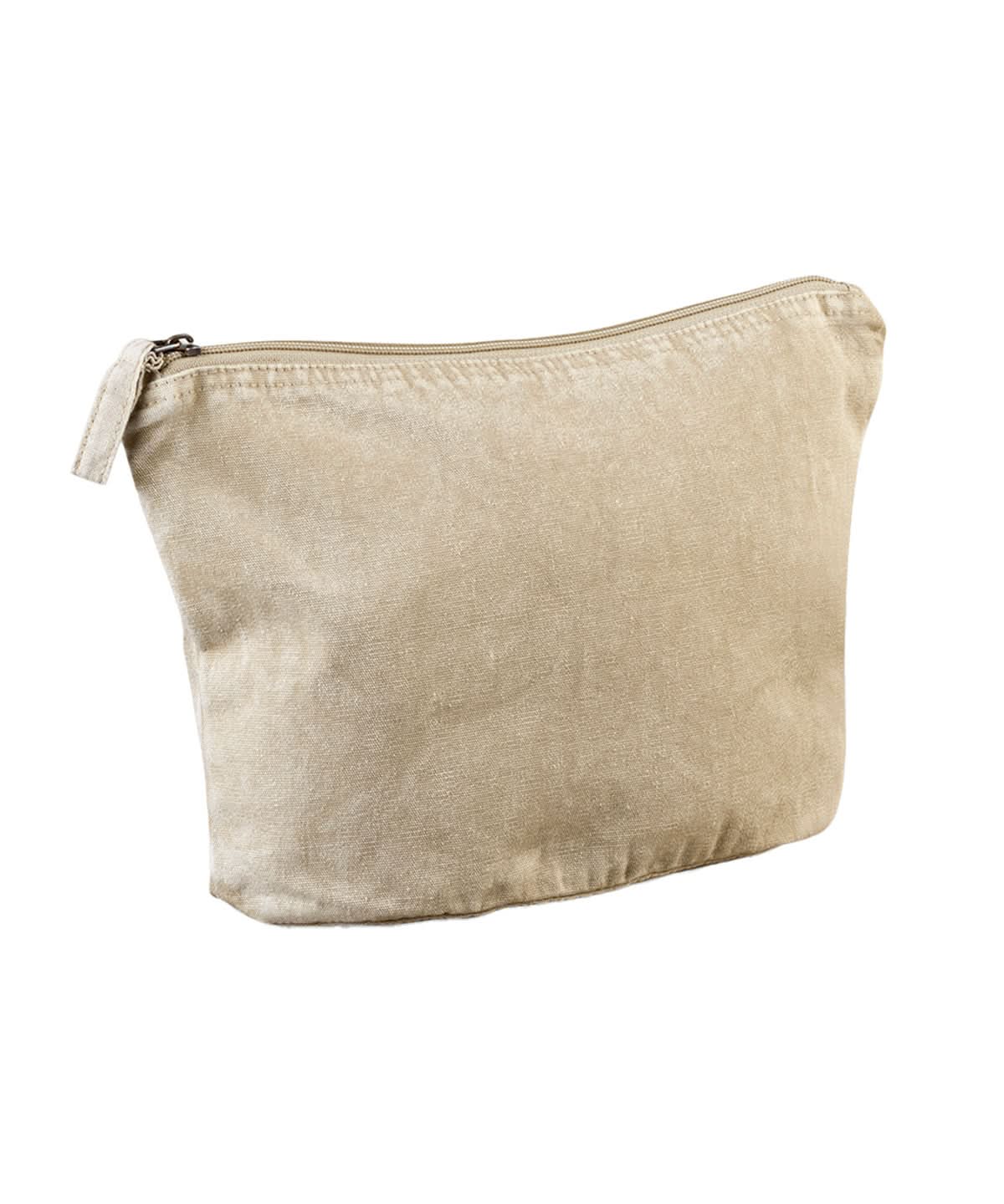 Westford Mill Garment Dyed Accessory Bag WM340 - Vintage Sand One Size - Customisable Bags
