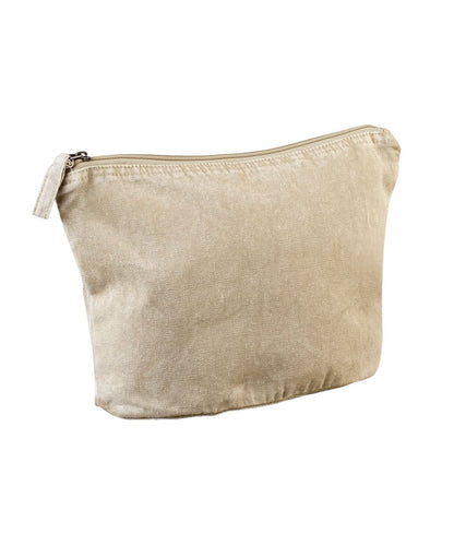 Westford Mill Garment Dyed Accessory Bag WM340 - Vintage Sand One Size - Customisable Bags