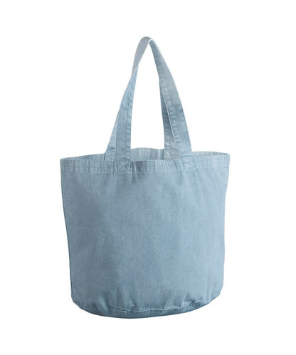 Westford Mill Garment Dyed Shopper WM345 - Vintage Light Blue One Size - Customisable Bags