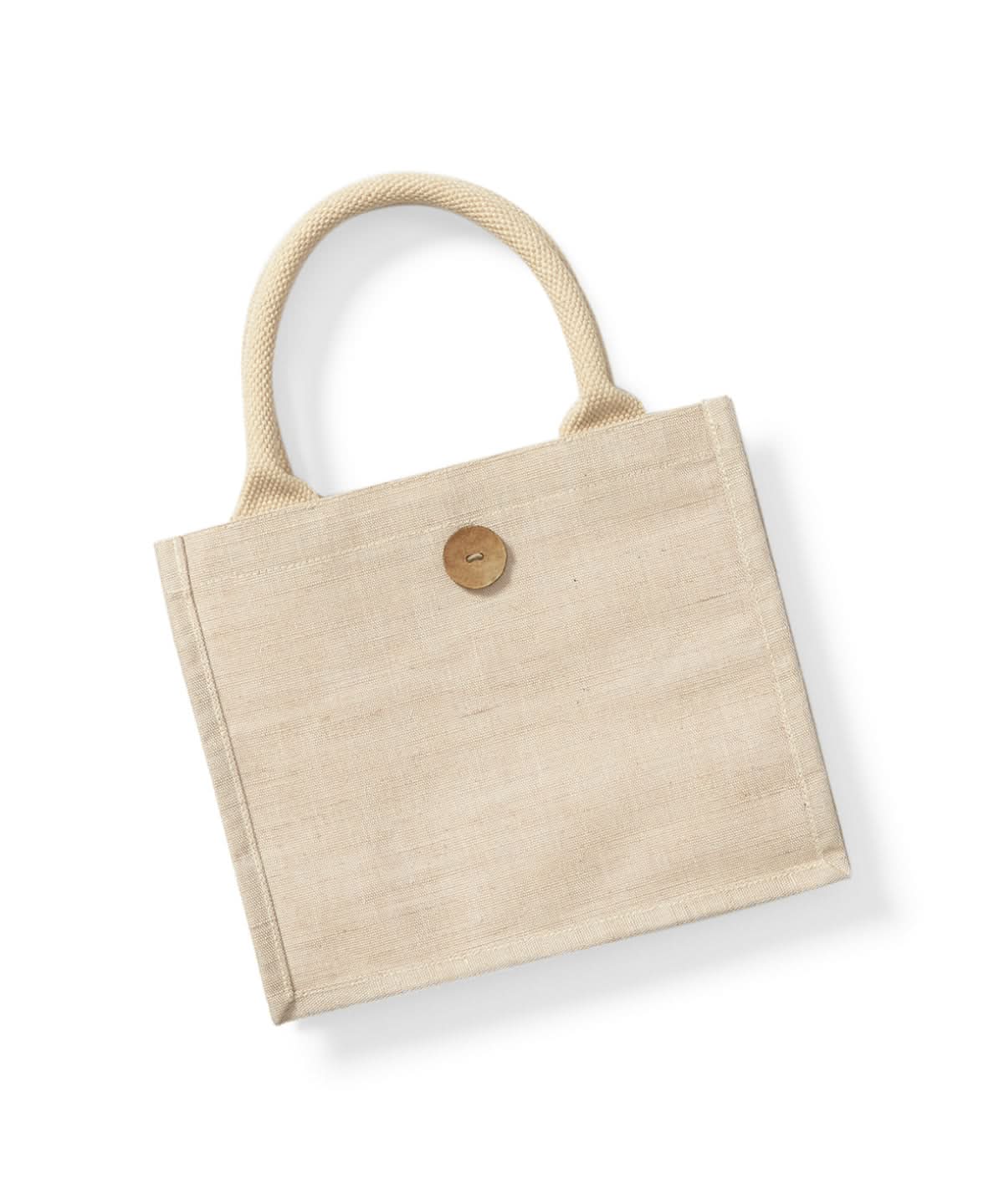 Westford Mill Juco Mini Gift Bag WM441 - Natural One size - Customisable Bags