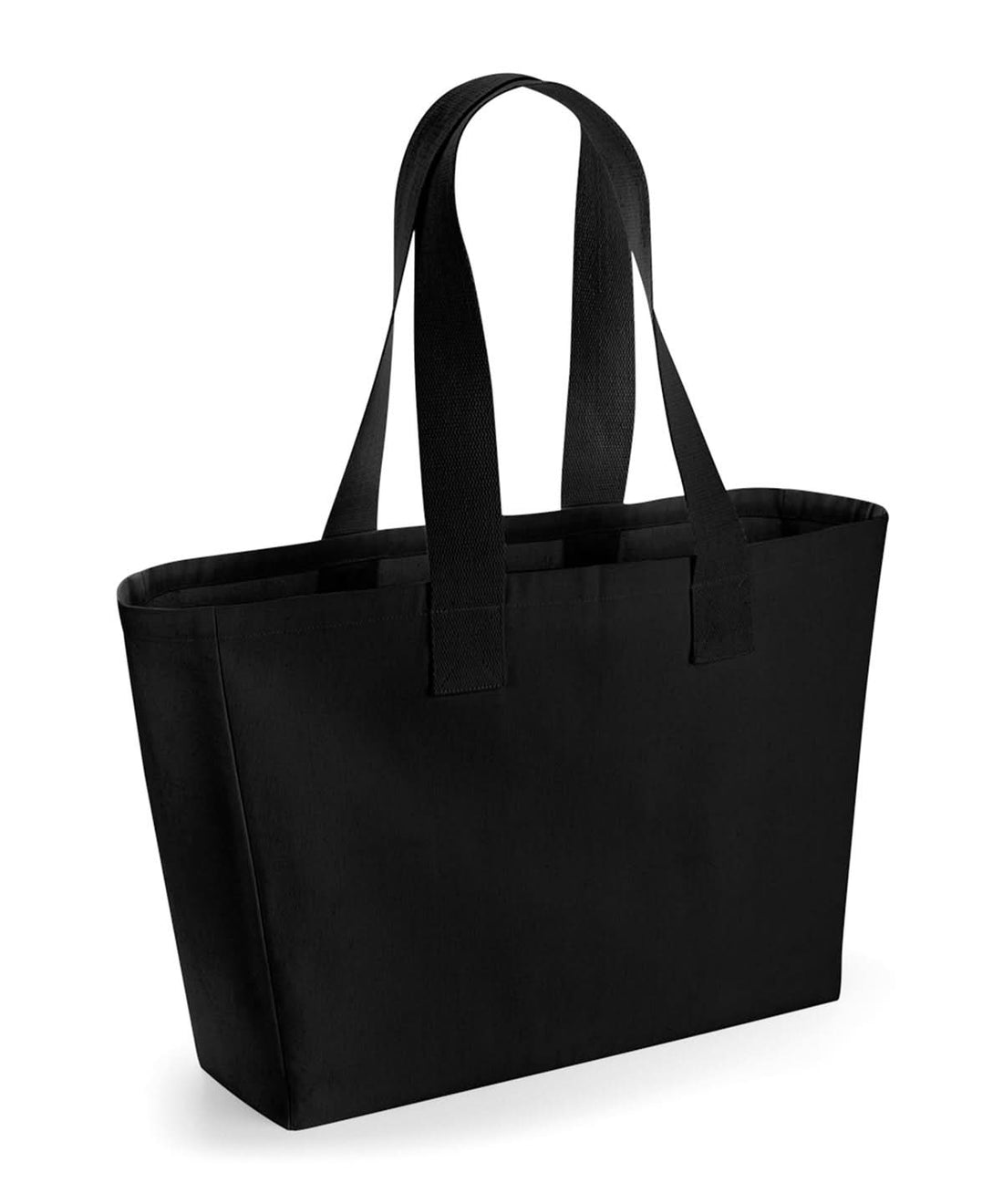 Westford Mill Everyday Canvas Tote WM610 - Black One size - Customisable Bags