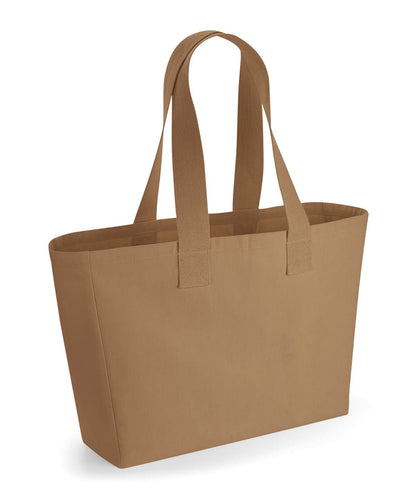 Westford Mill Everyday Canvas Tote WM610 - Caramel One size - Customisable Bags