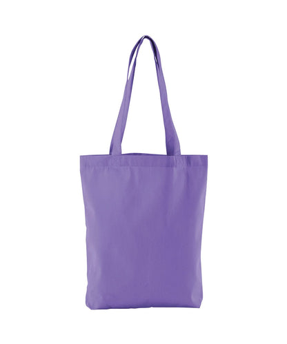 Westford Mill Earthaware Organic Twill Tote WM691 - Violet One Size - Customisable Bags