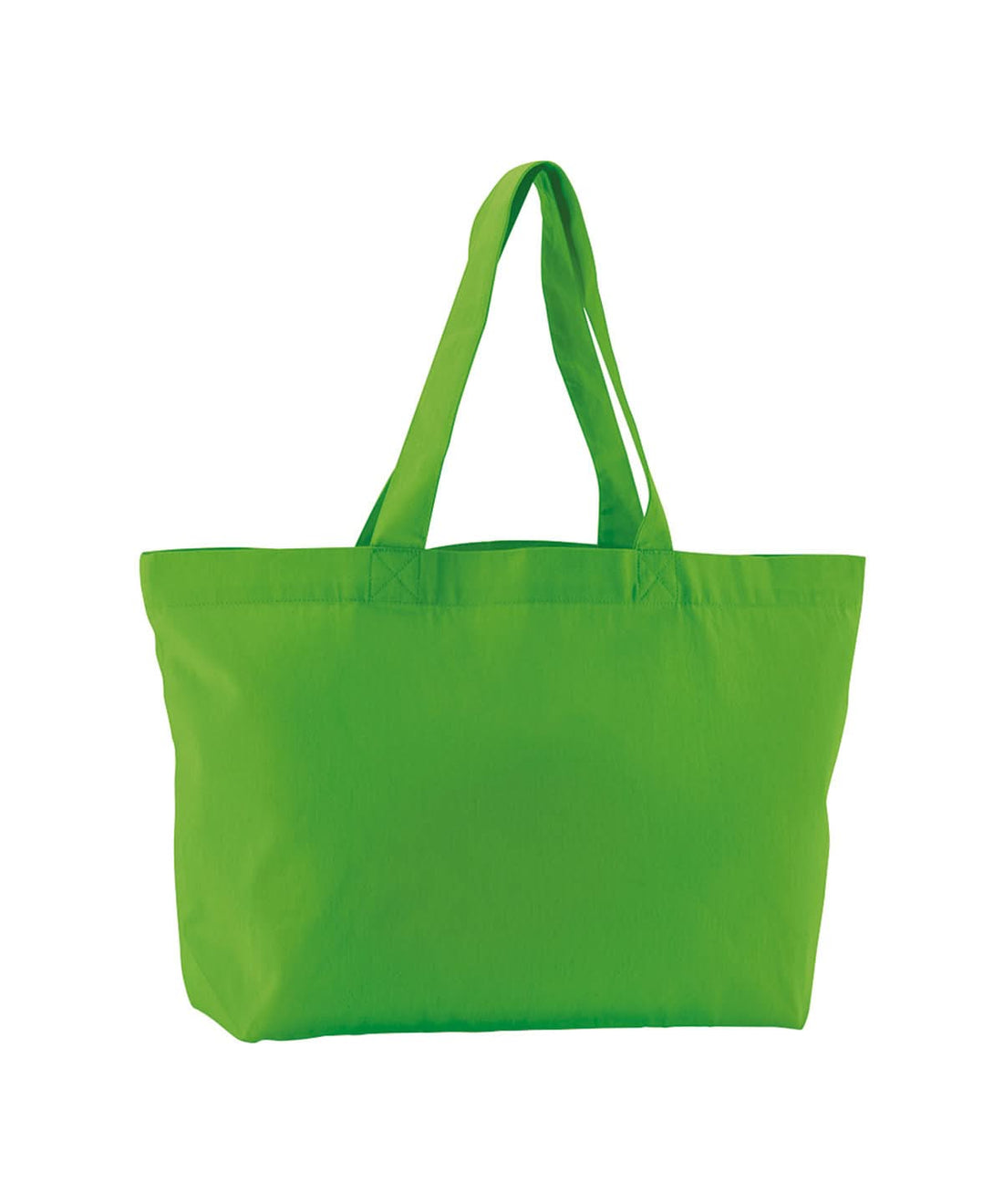 Westford Mill Earthaware Organic Twill Shopper WM695 - Apple Green One Size - Customisable Bags