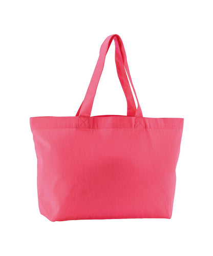 Westford Mill Earthaware Organic Twill Shopper WM695 - Raspberry Pink One Size - Customisable Bags