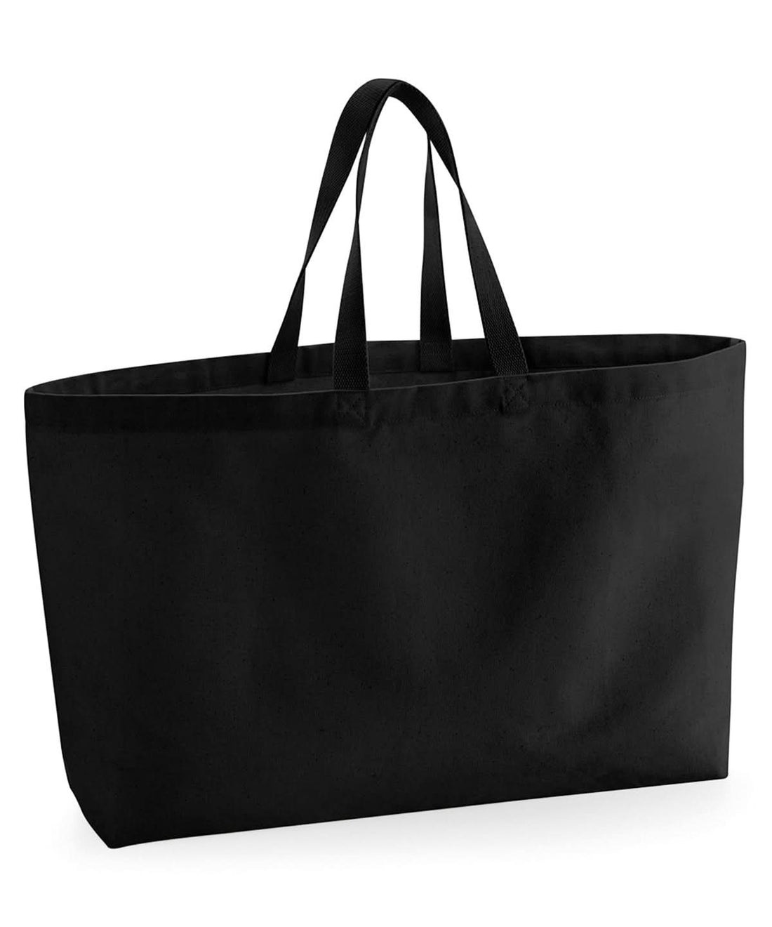 Westford Mill Oversized Canvas Tote Bag WM696 - Black One Size - Customisable Bags