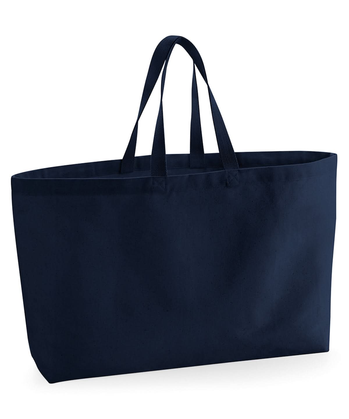 Westford Mill Oversized Canvas Tote Bag WM696 - French Navy One Size - Customisable Bags