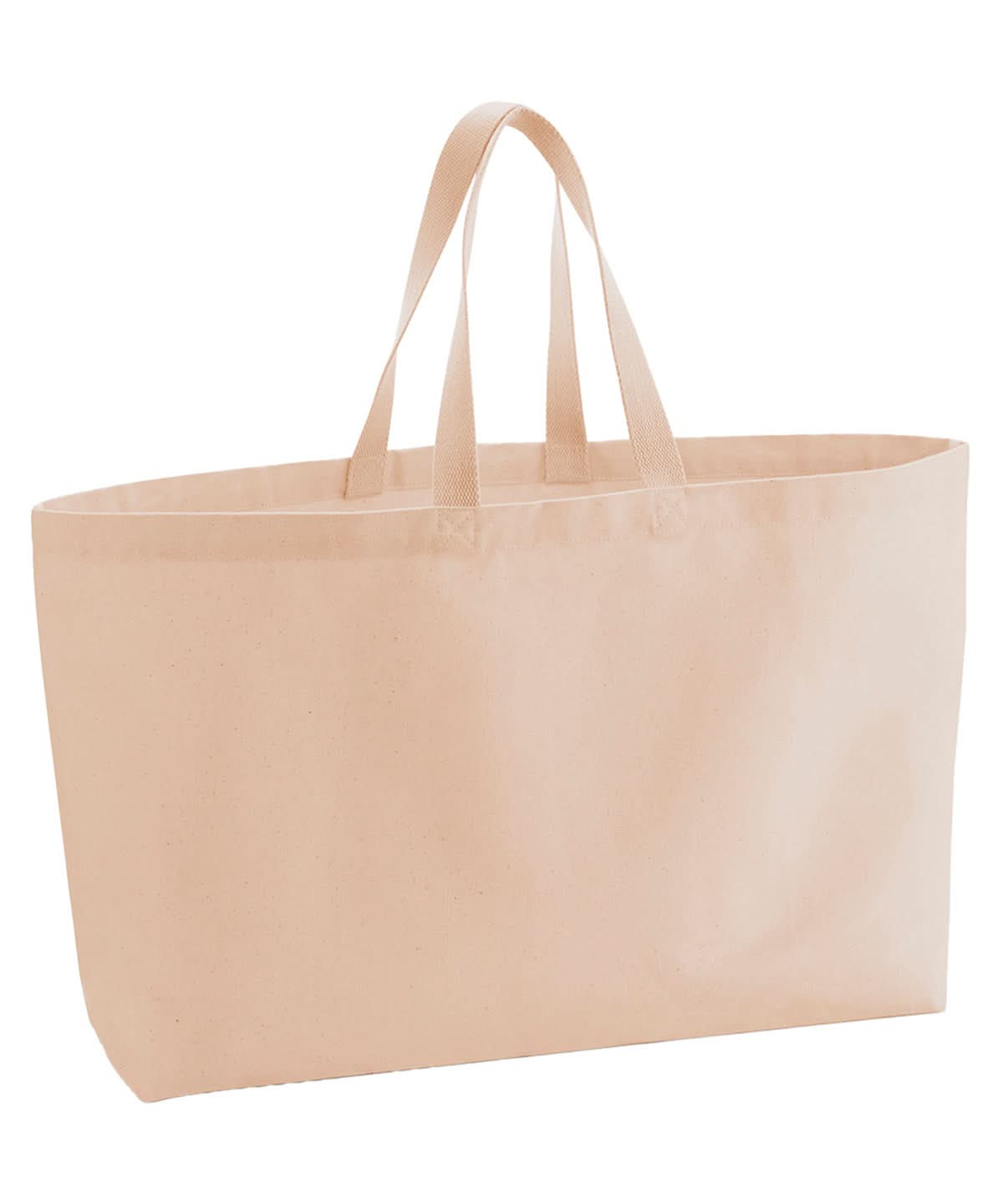 Westford Mill Oversized Canvas Tote Bag WM696 - Peach One Size - Customisable Bags