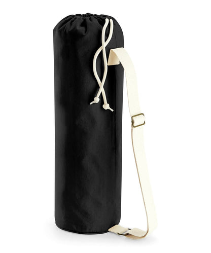 Westford Mill Earthaware Organic Yoga Mat Bag WM816 - Black One size - Customisable Bags