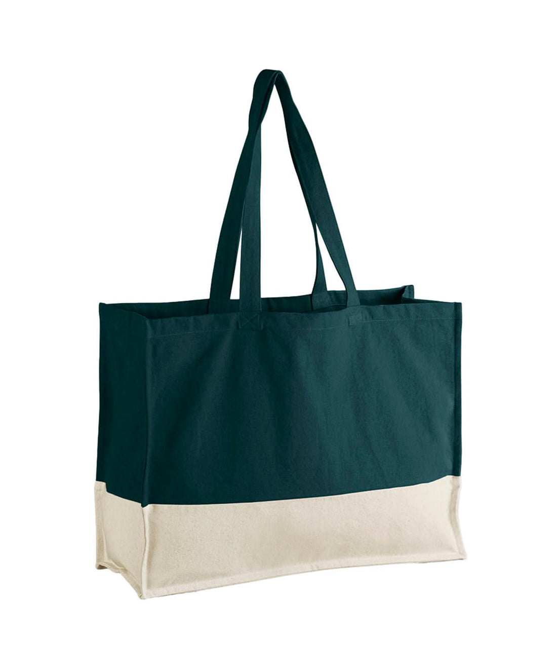 Westford Mill Earthaware Organic Contrast Shopper WM858 - Dark Marine Natural One size - Customisable Bags