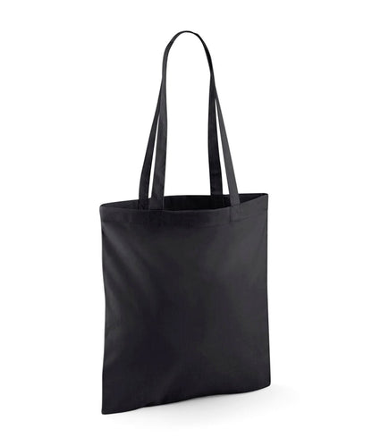 Westford Mill Recycled Cotton Tote WM901 - Black One size - Customisable Bags