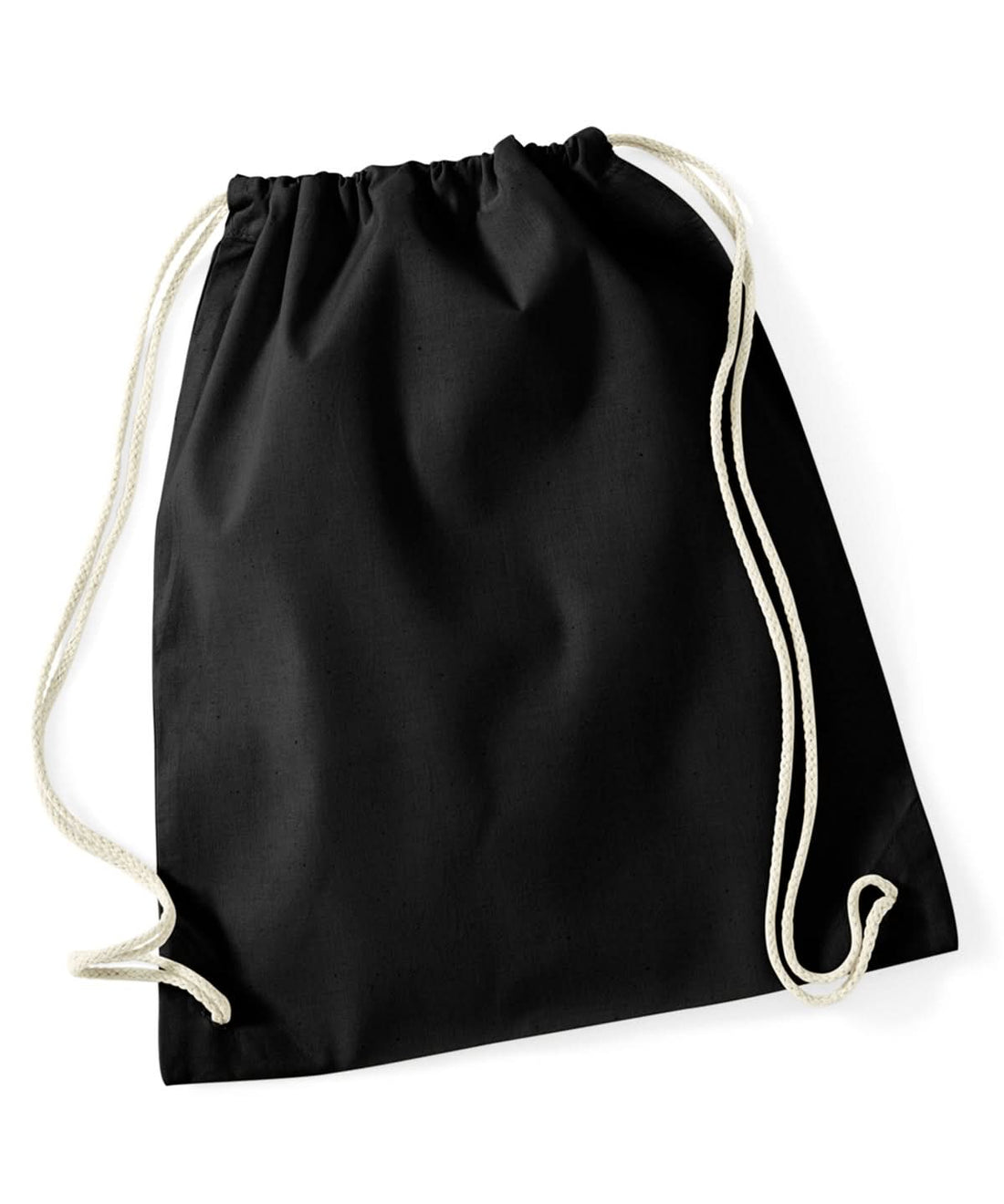 Westford Mill Recycled Cotton Gymsac WM910 - Black One size - Customisable Bags