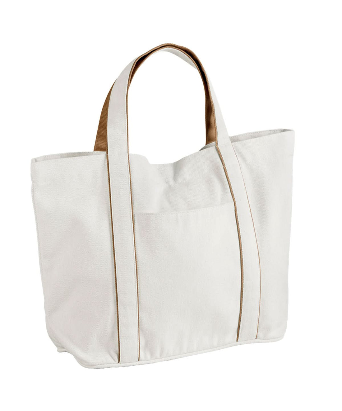 Westford Mill Courtside Medium Tote WM950 - Soft White Caramel One size - Customisable Bags