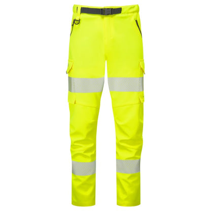EcoViz Womens Stretch Work Trouser Orange Starcross WTL01 - HV YELLOW - Customisable Trousers