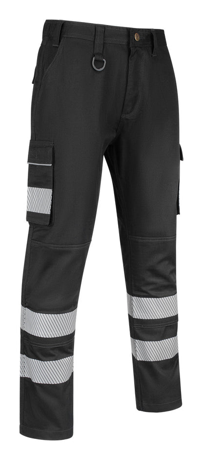 Beeswift Guardian Safety Combat Trousers - Black - Customisable Trousers