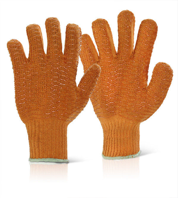 Beeswift Criss Cross Gloves - Orange XL - Customisable Knitted