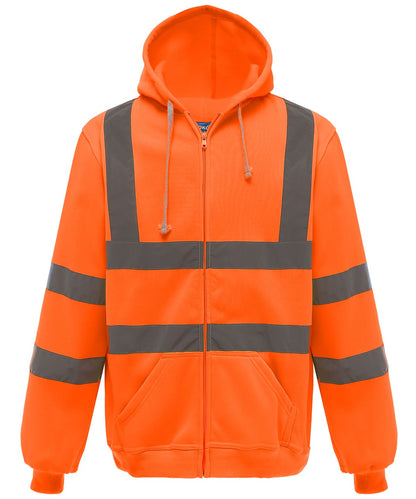 Yoko HV Zip Hoodie Hvk07 YK012 - Orange - Customisable Hoodies