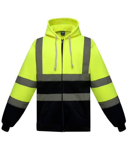 Yoko HV Zip Hoodie Hvk07 YK012 - Yellow Navy - Customisable Hoodies
