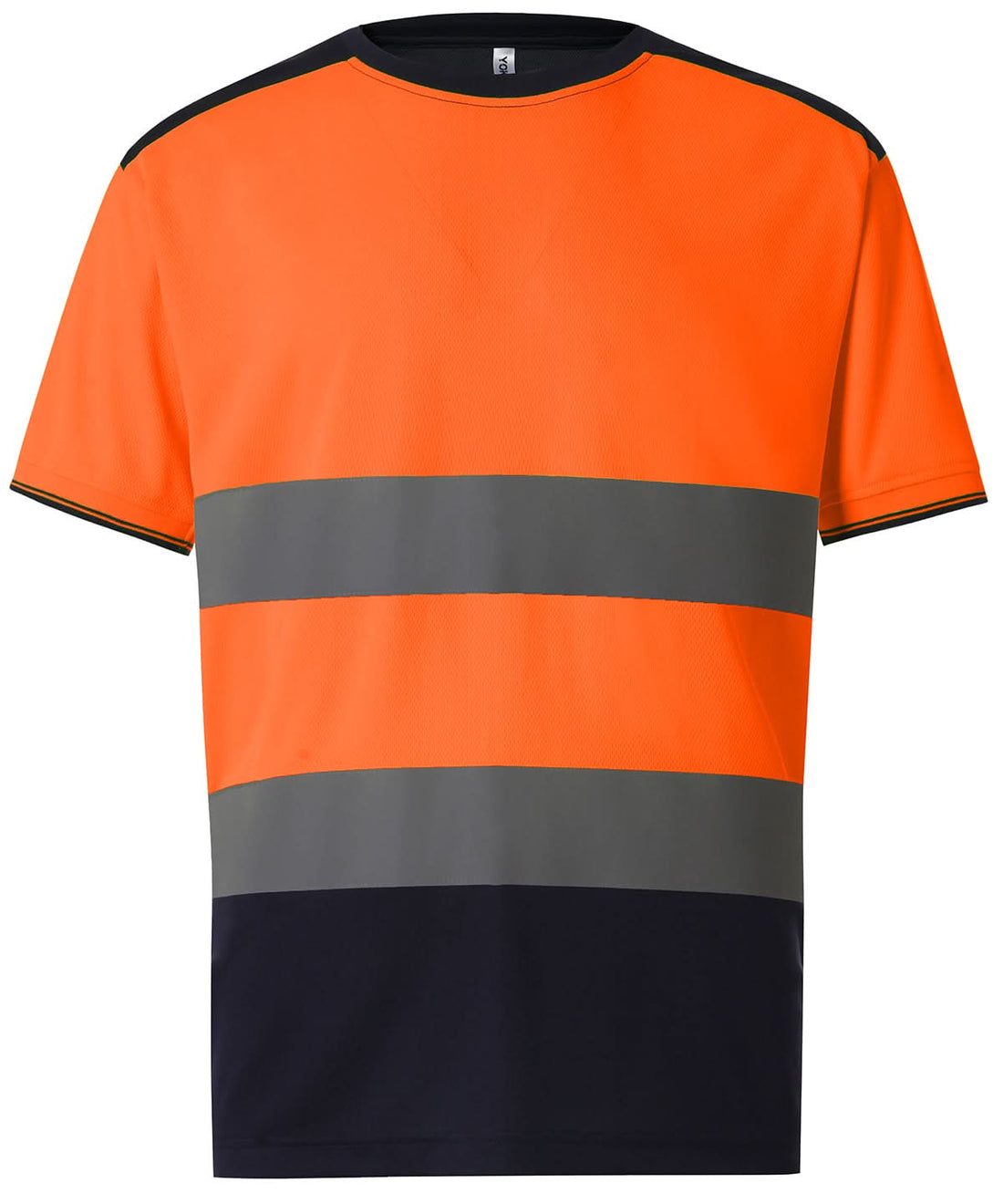 Yoko HV Two Tone T Shirt HVJ400 YK034 - Orange Navy - Customisable Hi-Vis T-Shirts