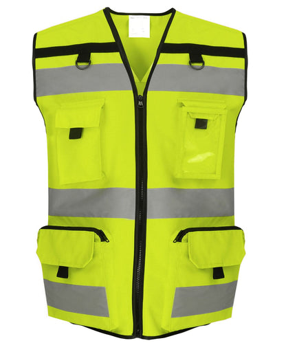 vis Yellow - Hi-vis ripstop tool vest (HVW108)